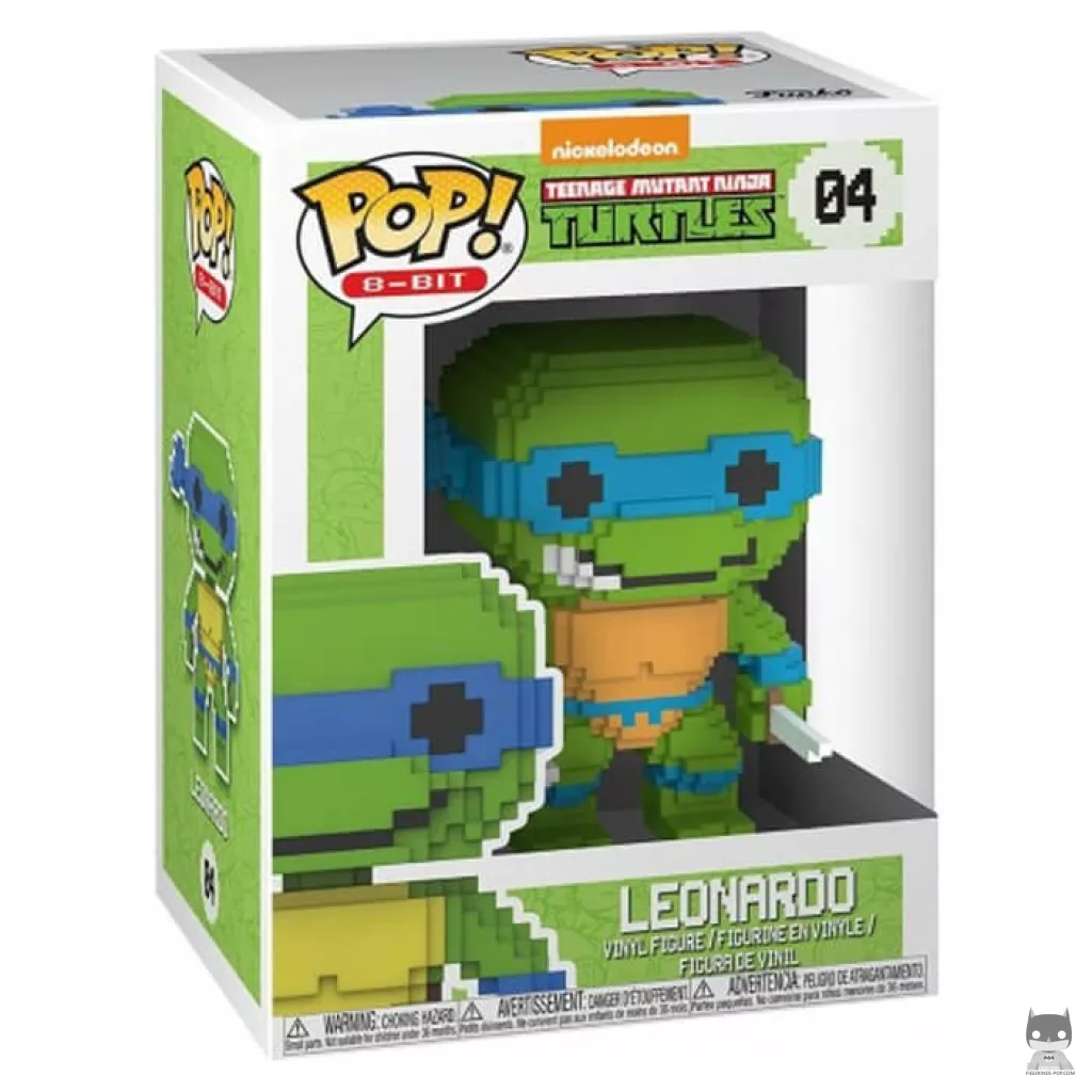 Figura Funko Pop! Leonardo (8-bit) en su caja