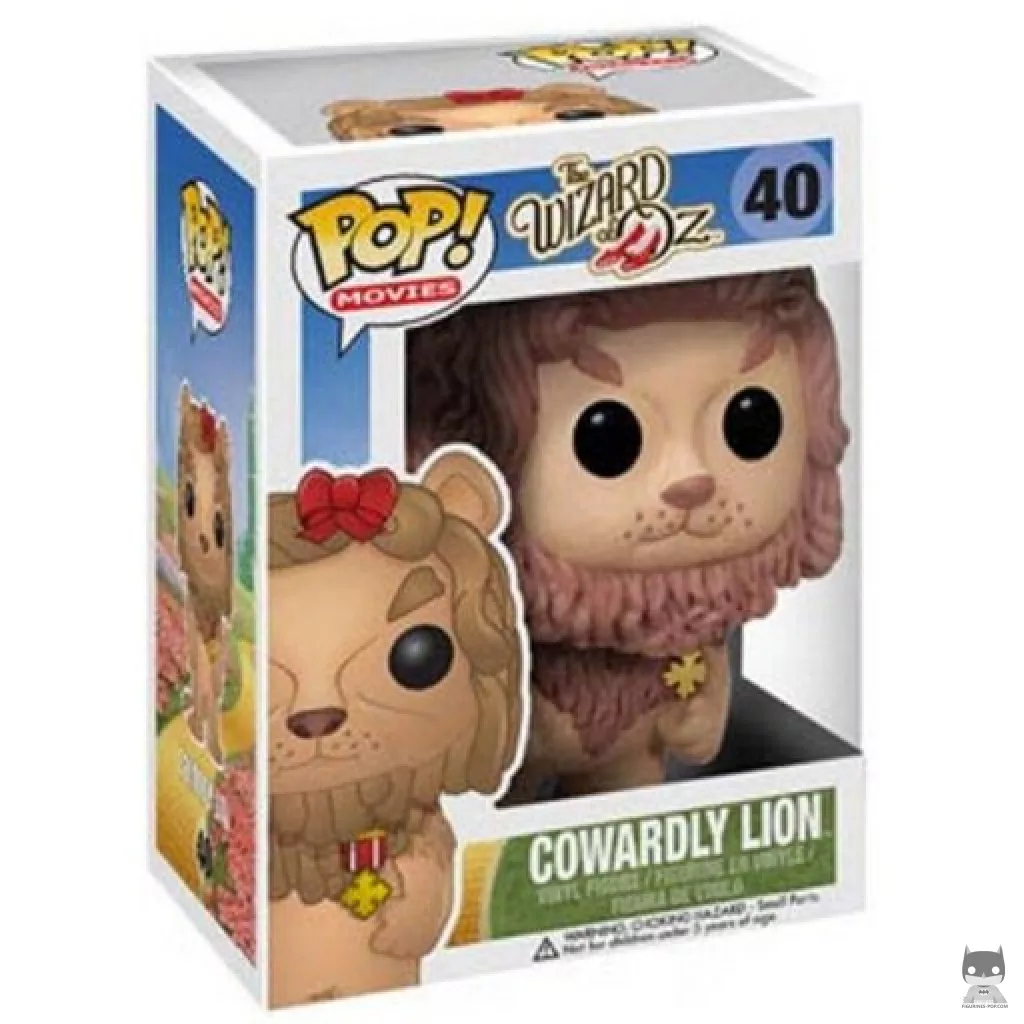 Figura Funko Pop! León Cobarde en su caja