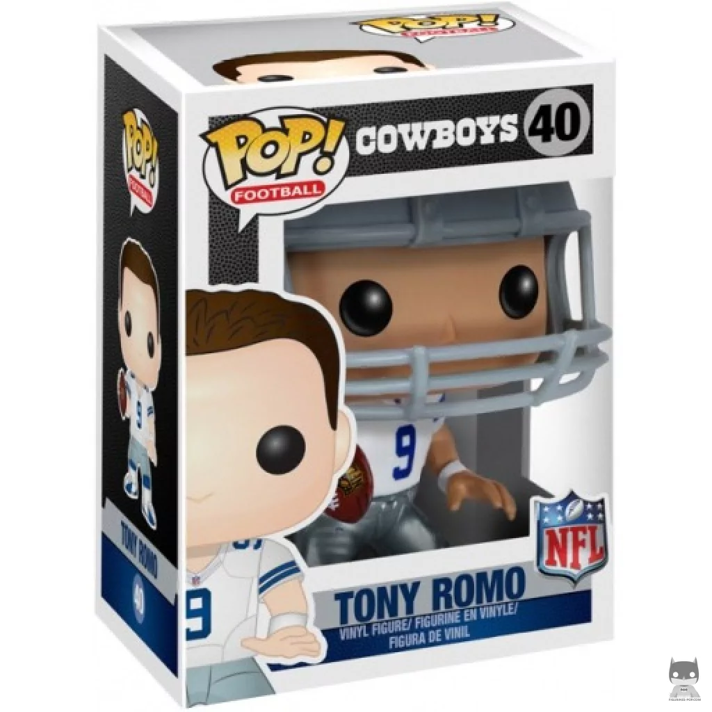 Figura Funko Pop! Tony Romo en su caja