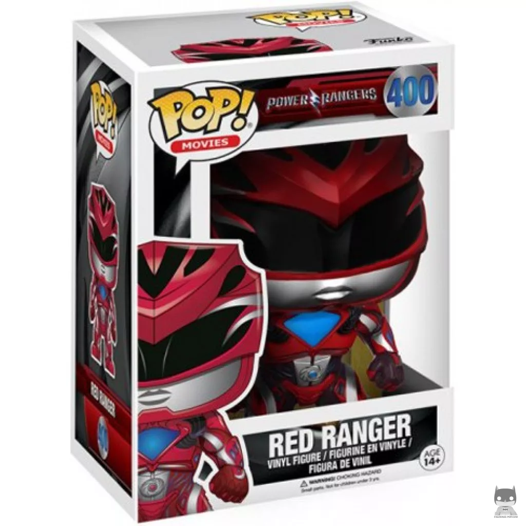 Figura Funko Pop! Ranger Rojo en su caja