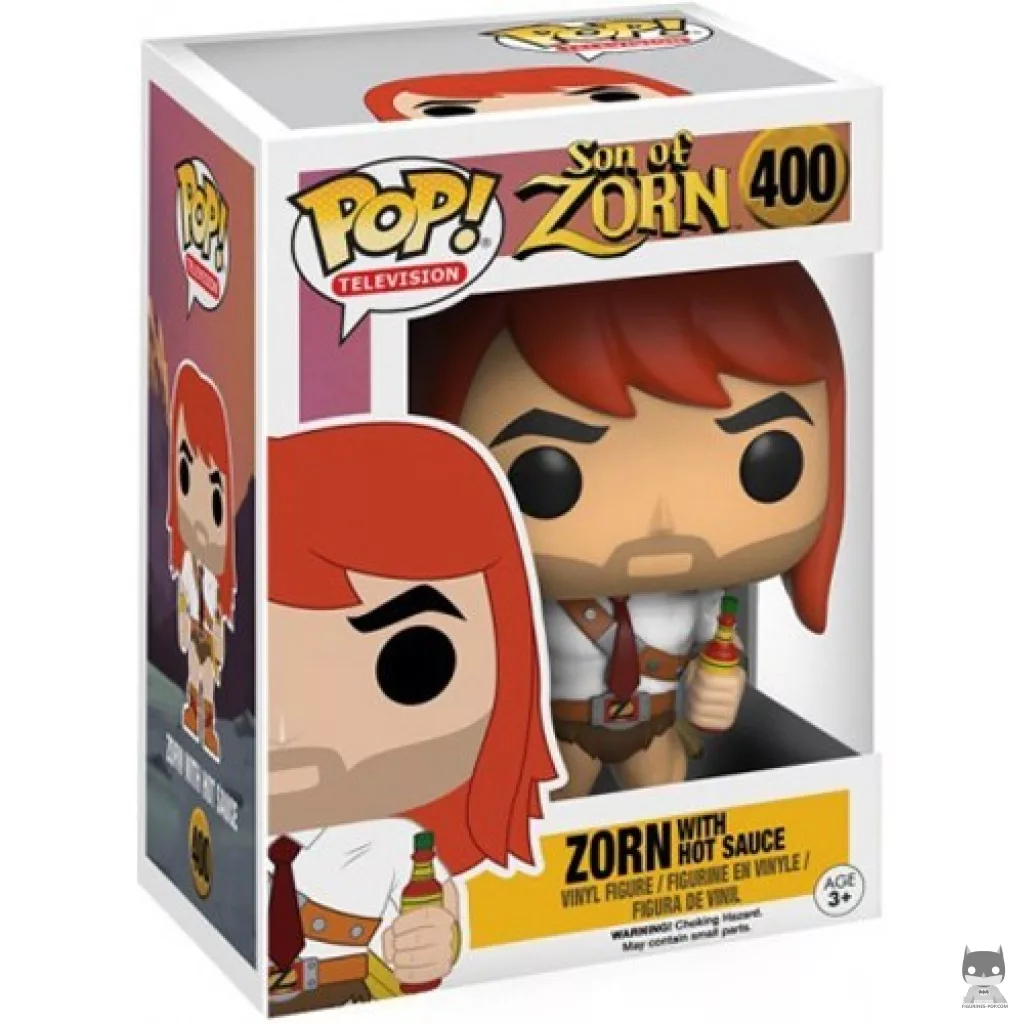 Figura Funko Pop! Zorn, defensor de Zypheria (con salsa picante) en su caja