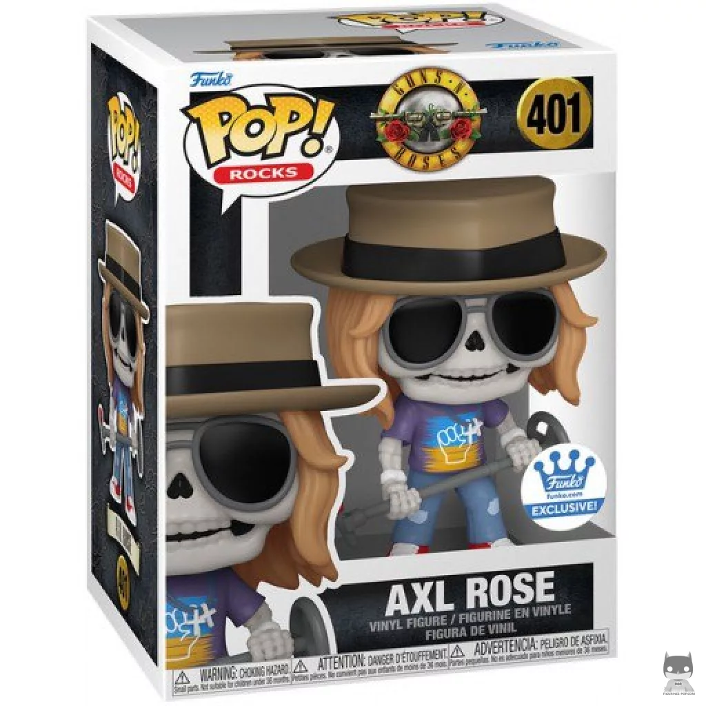 Figura Funko Pop! Axl Rose (Esqueleto) en su caja