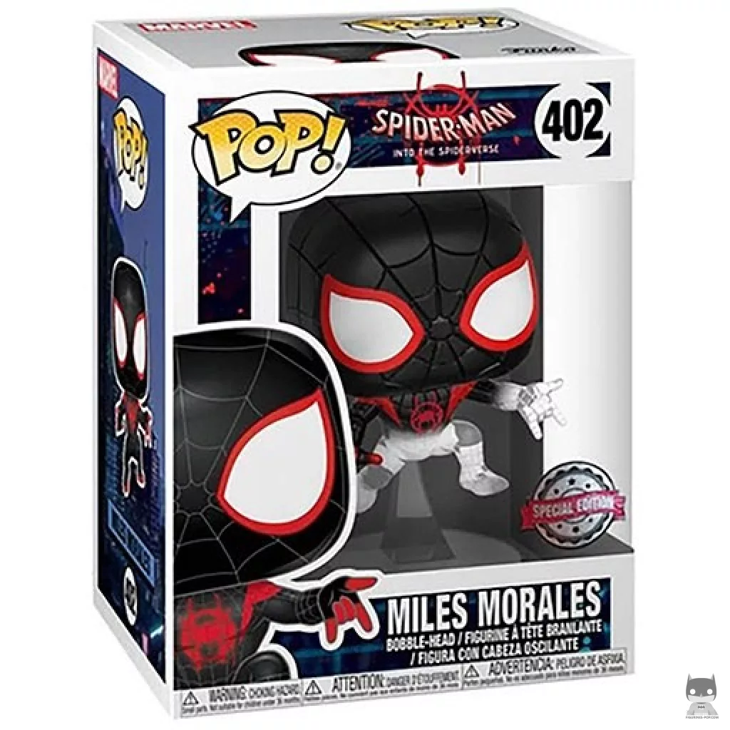 Figura Funko Pop! Miles Morales en su caja