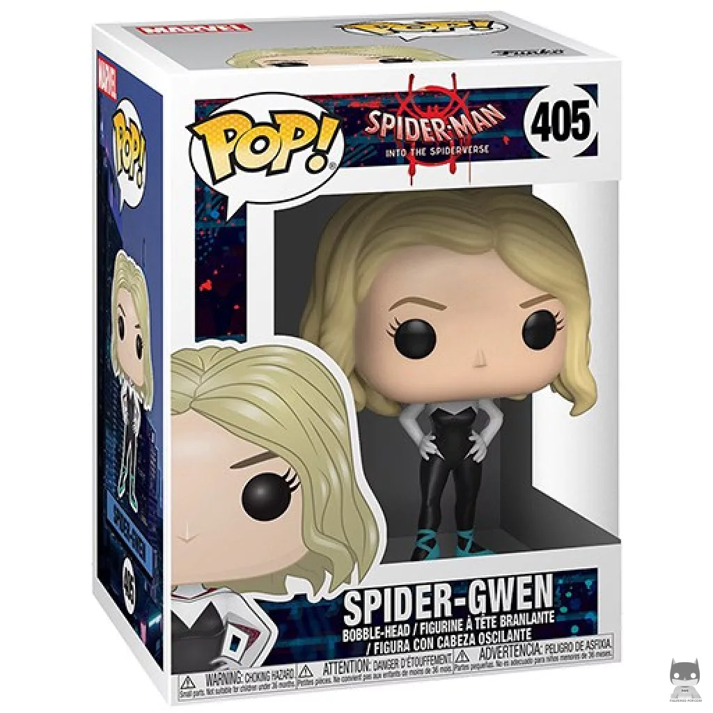 Figura Funko Pop! Spider-Gwen (Un nuevo universo) en su caja