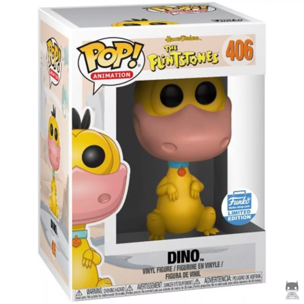 Figura Funko Pop! Dino (Amarillo) en su caja