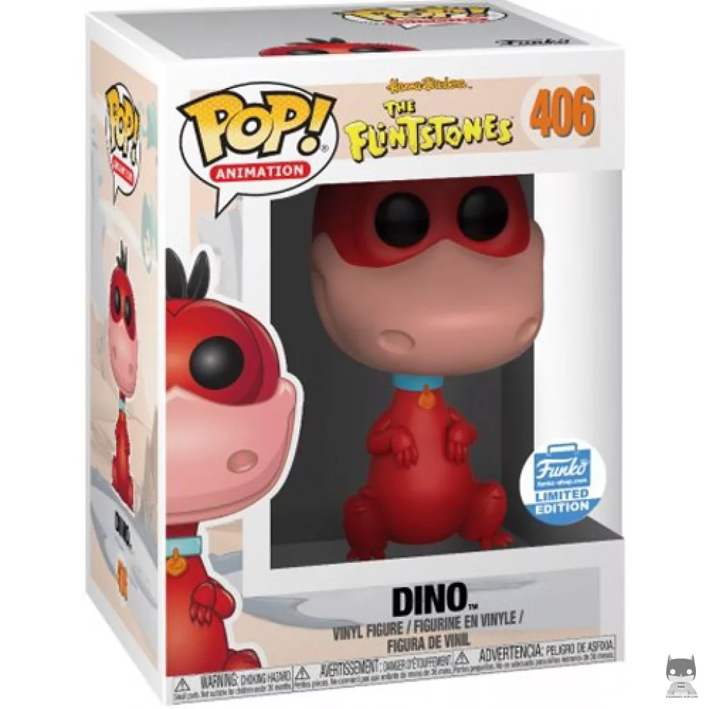 Figura Funko Pop! Dino (Rojo) en su caja