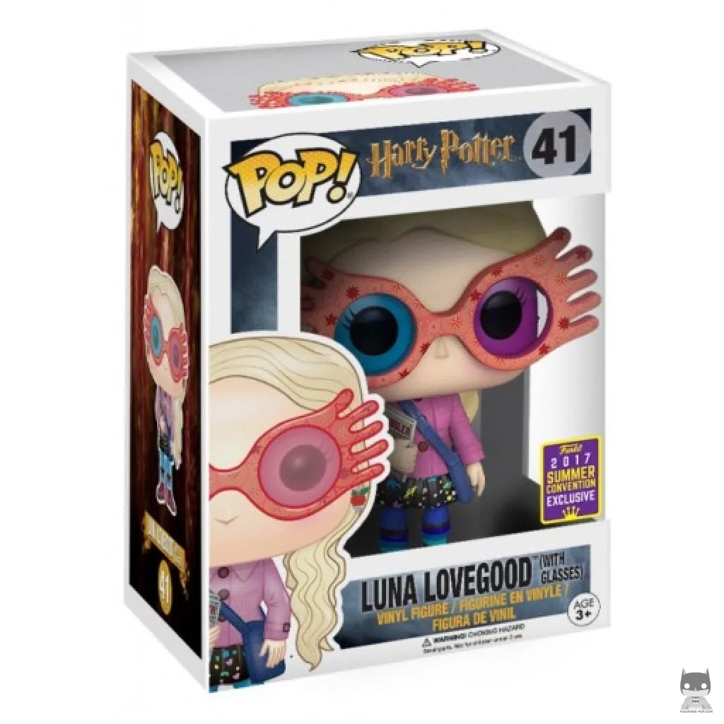 Figura Funko Pop! Luna Lovegood con gafas en su caja