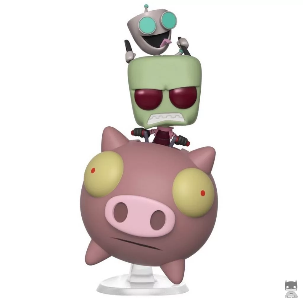 Figura Funko Pop! Zim & GIR sobre un cerdo (Invasor Zim)