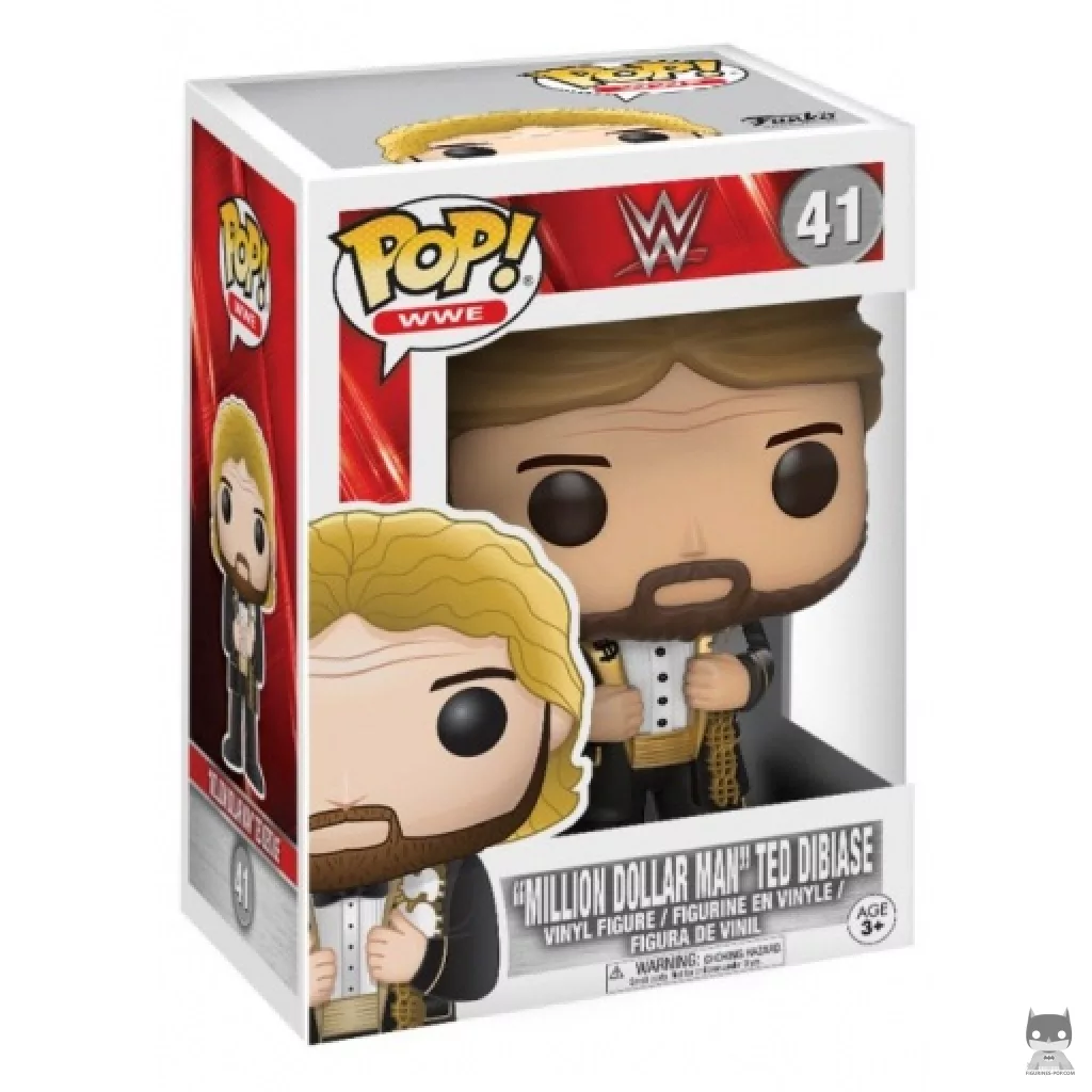 Figura Funko Pop! Ted "The Million Dollar Man" Dibiase en su caja