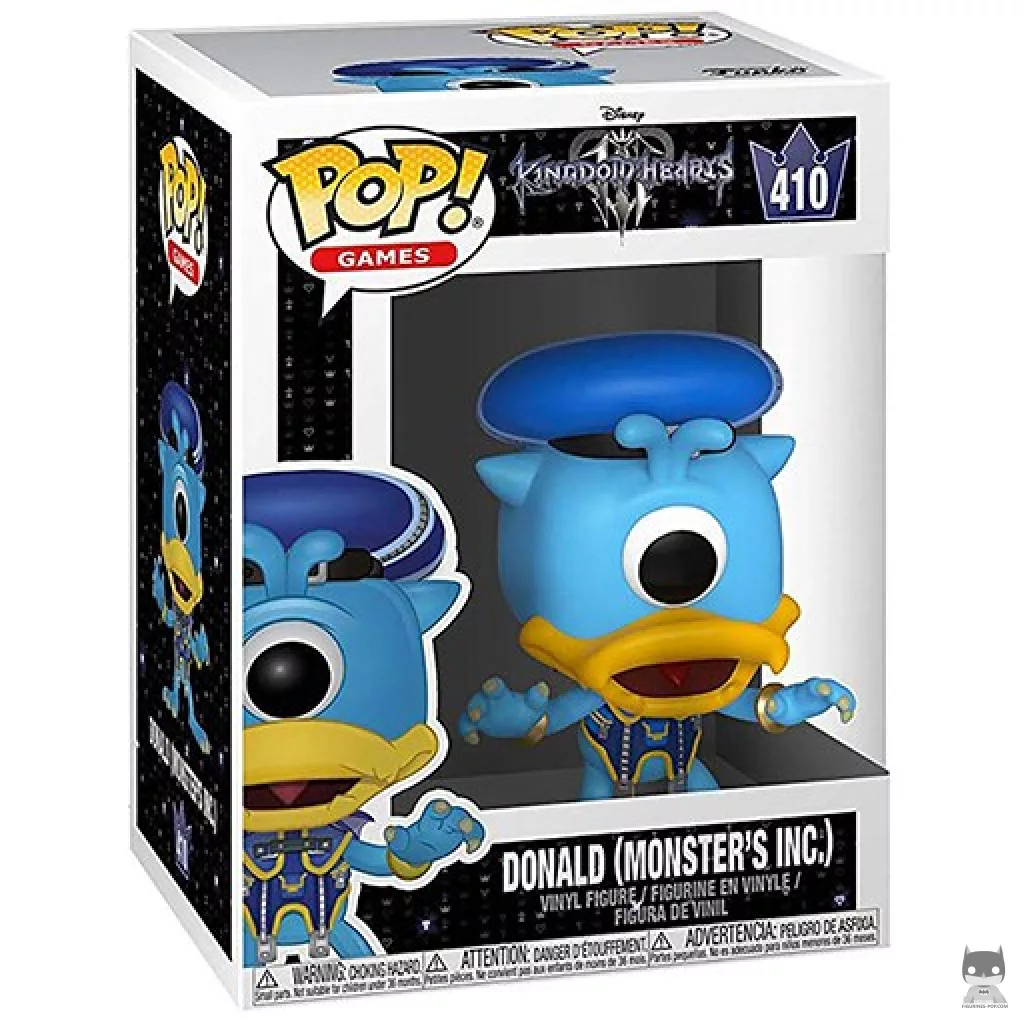Figura Funko Pop! Donald (Monstruos, S.A.) en su caja