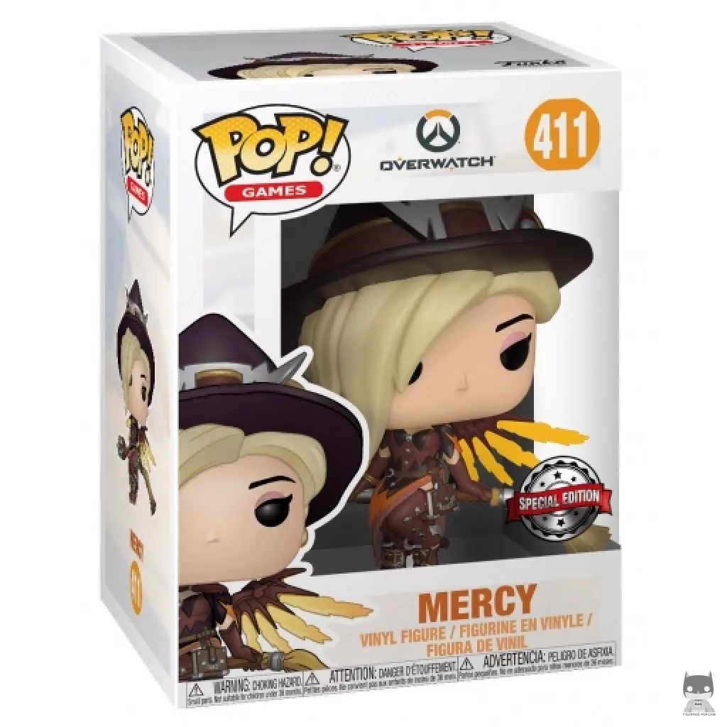 Figura Funko Pop! Mercy (Bruja) en su caja
