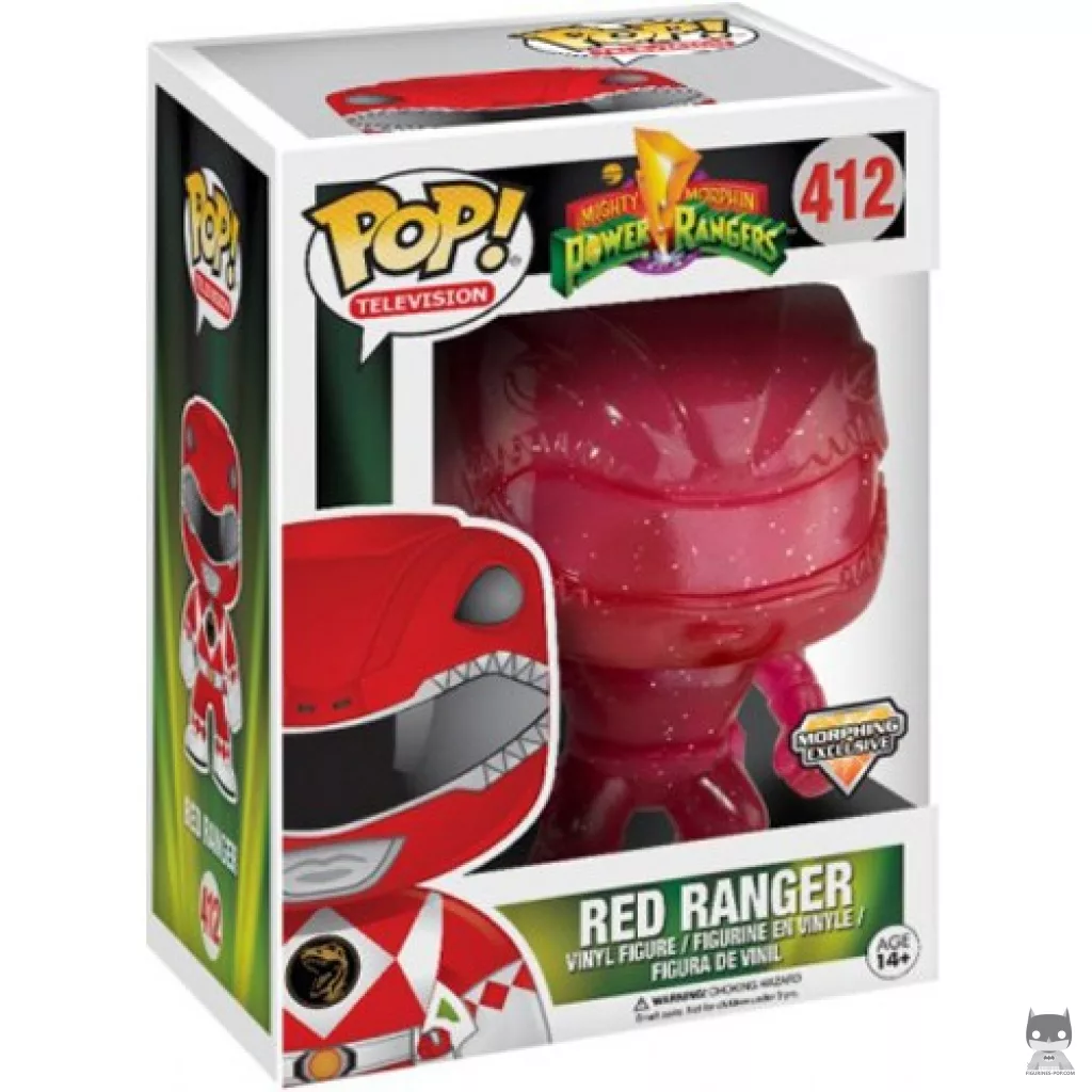 Figura Funko Pop! Ranger Rojo (Teletransportándose) en su caja