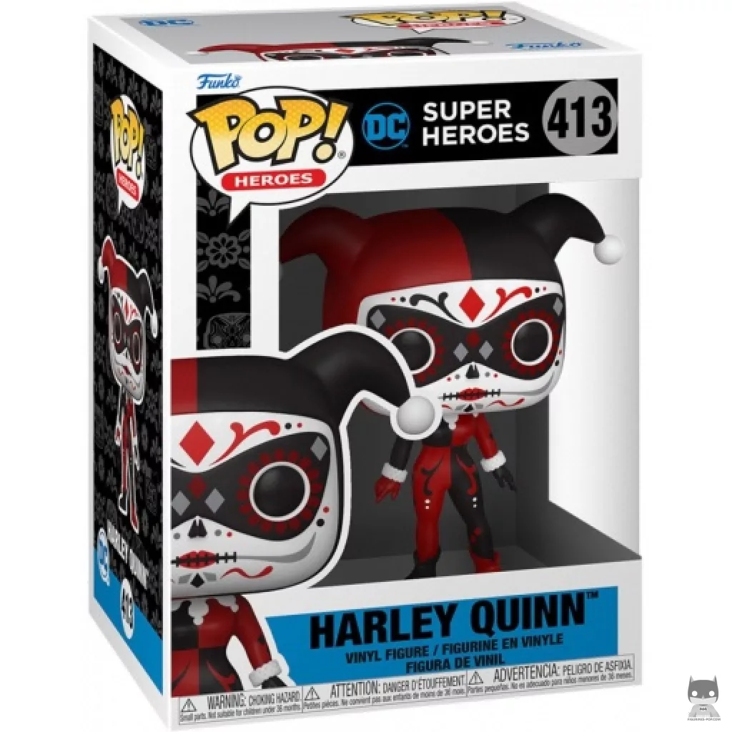 Figura Funko Pop! Harley Quinn (Día de los DC) en su caja