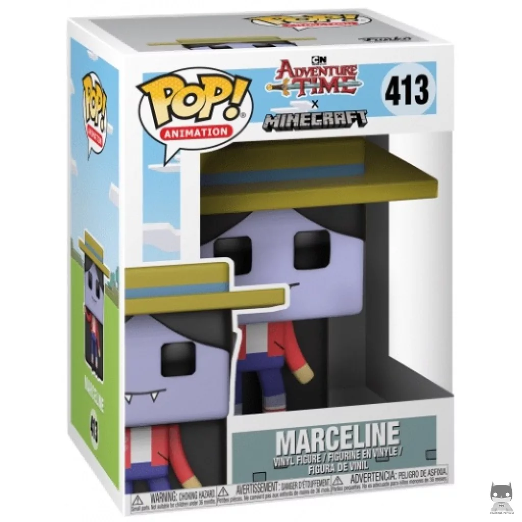 Figura Funko Pop! Marceline la Reina Vampiro (Estilo Minecraft) en su caja