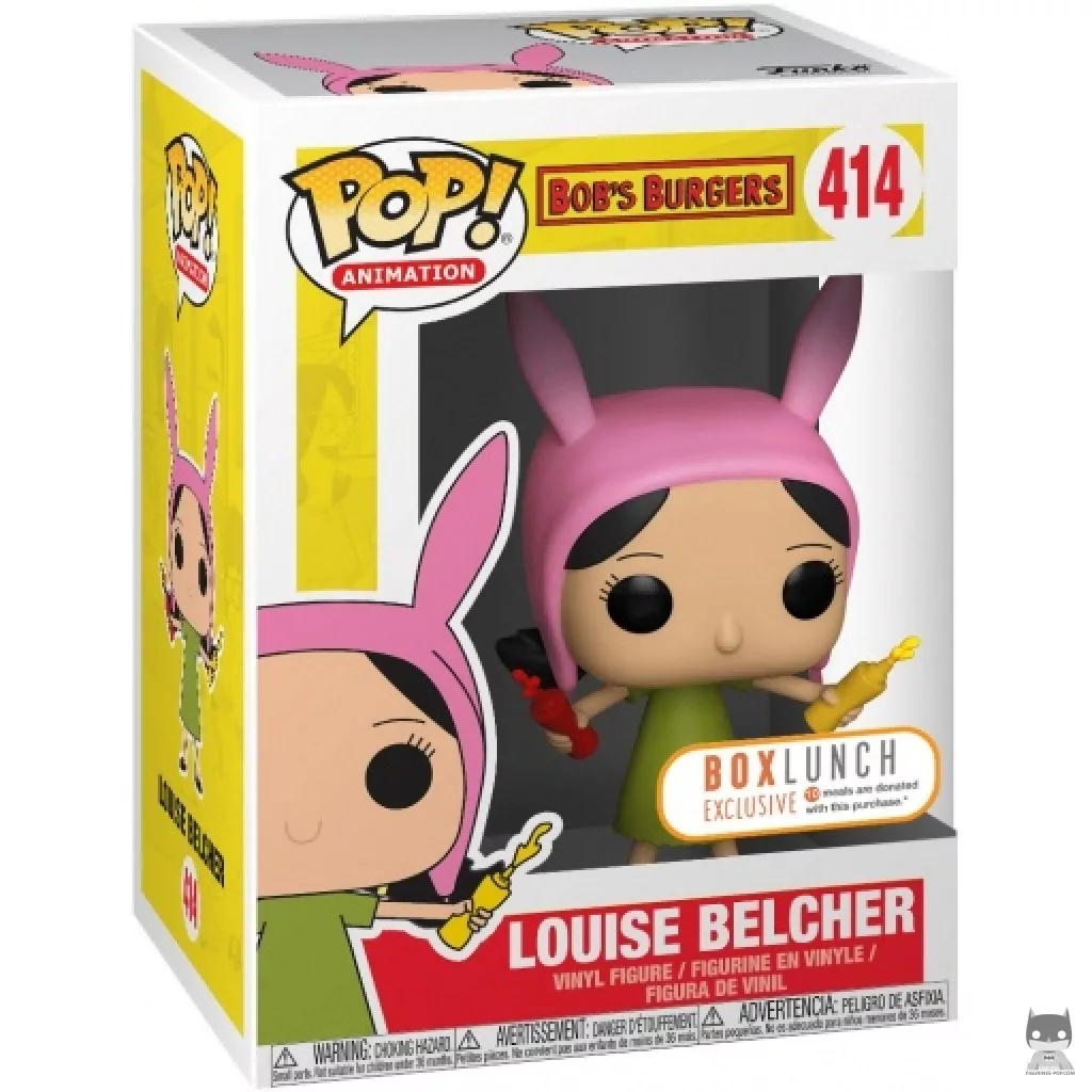 Figura Funko Pop! Louise Belcher con kétchup y mostaza en su caja
