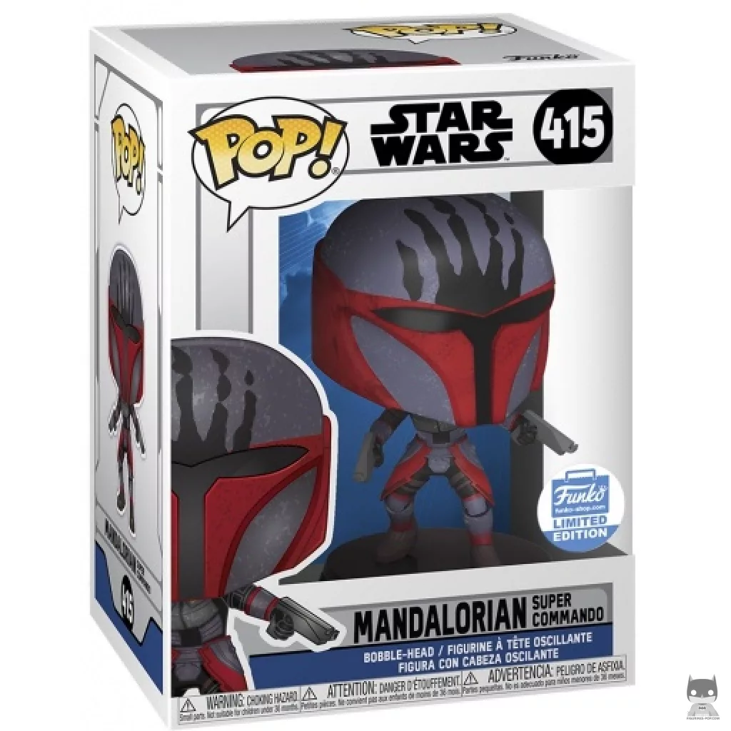 Figura Funko Pop! Supercomando mandaloriano en su caja