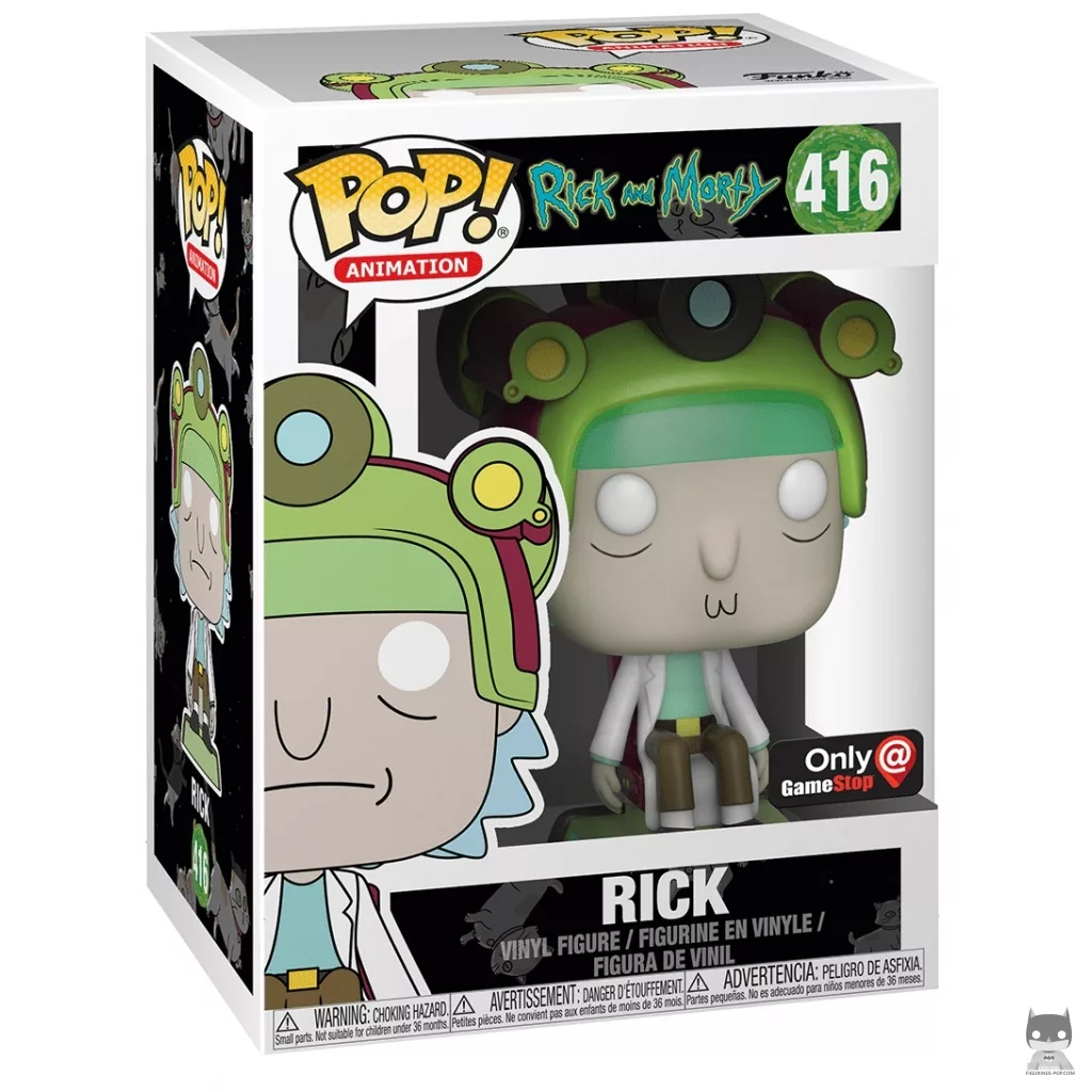 Figura Funko Pop! Rick Sanchez en su caja