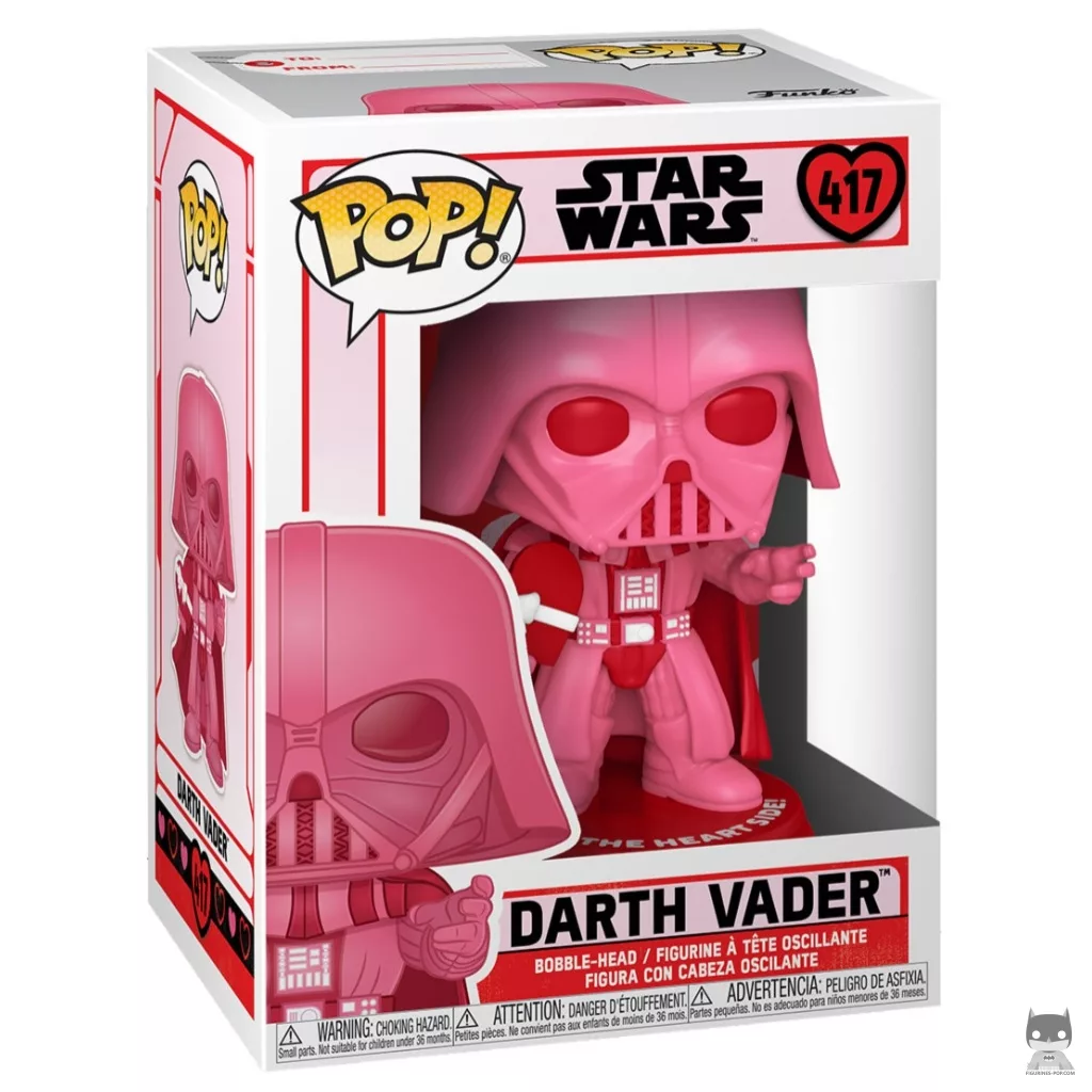 Figura Funko Pop! Darth Vader (Rosa) en su caja