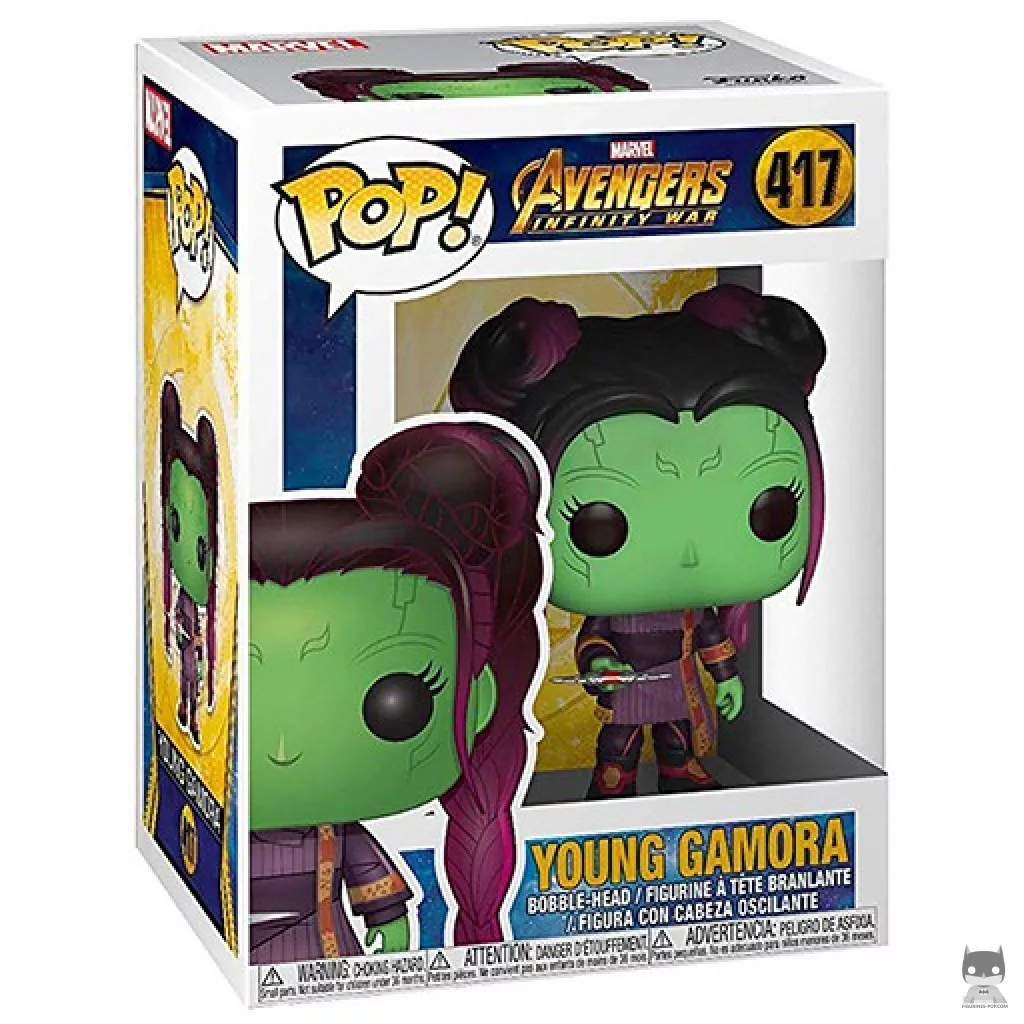 Figura Funko Pop! Gamora (Joven) en su caja