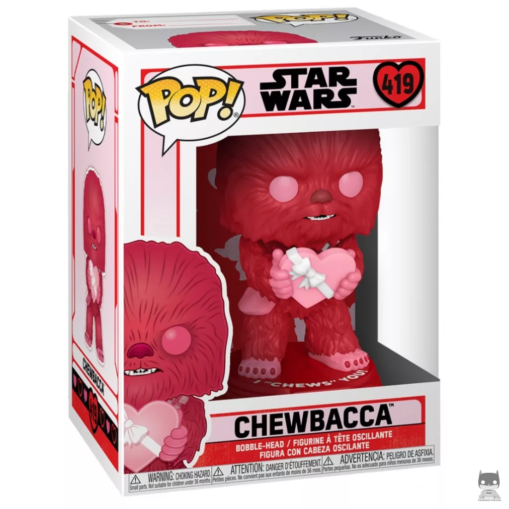 Figura Funko Pop! Chewbacca (Rosa) en su caja