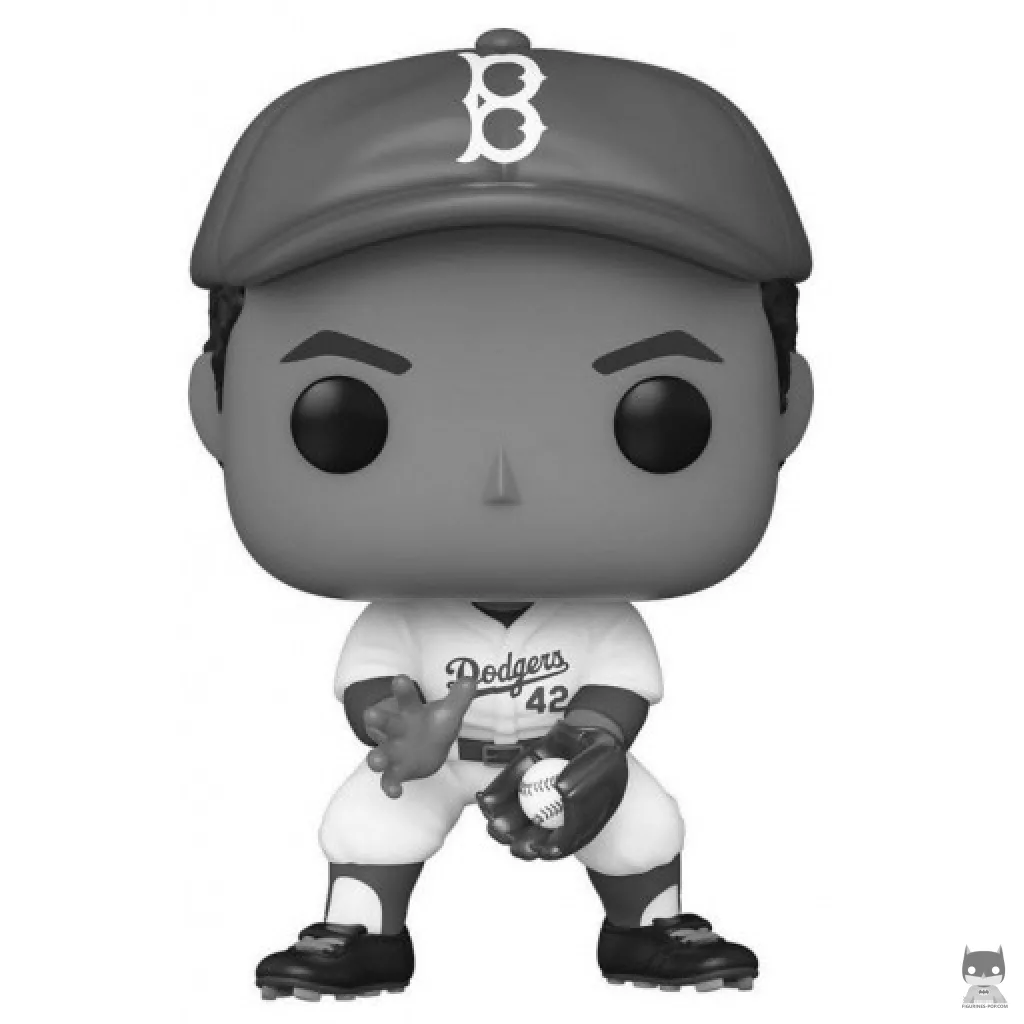 Figura Funko Pop! Jackie Robinson (Blanco y negro) (Leyendas del deporte)