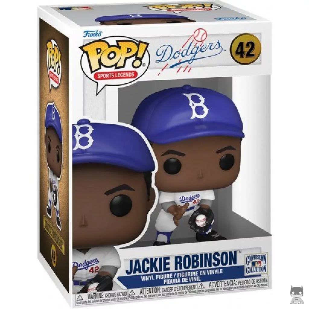 Figura Funko Pop! Jackie Robinson en su caja