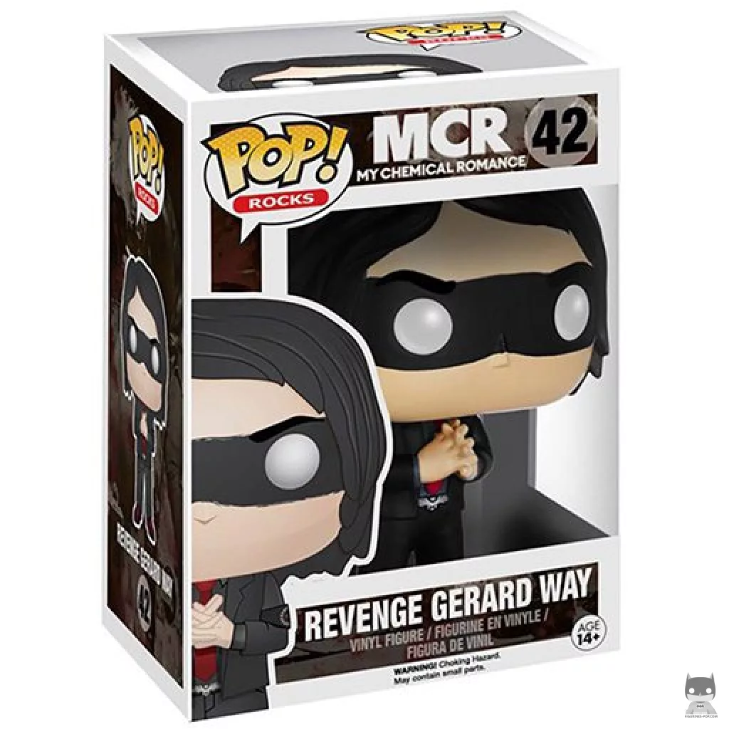 Figura Funko Pop! Gerard Way (Con máscara) en su caja