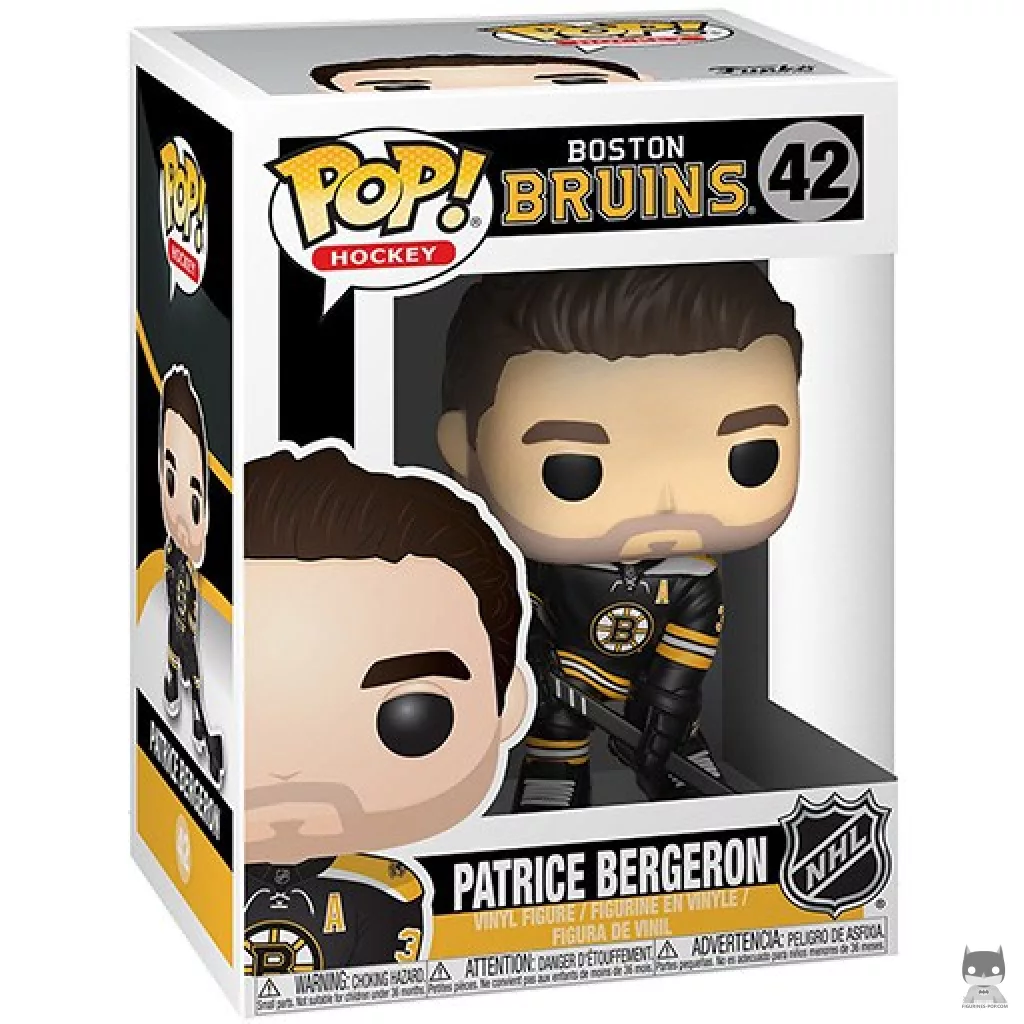 Figura Funko Pop! Patrice Bergeron en su caja