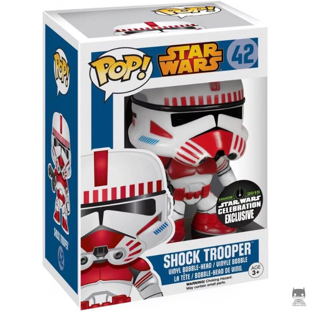Figura Funko Pop! Soldado de choque Celebration en su caja