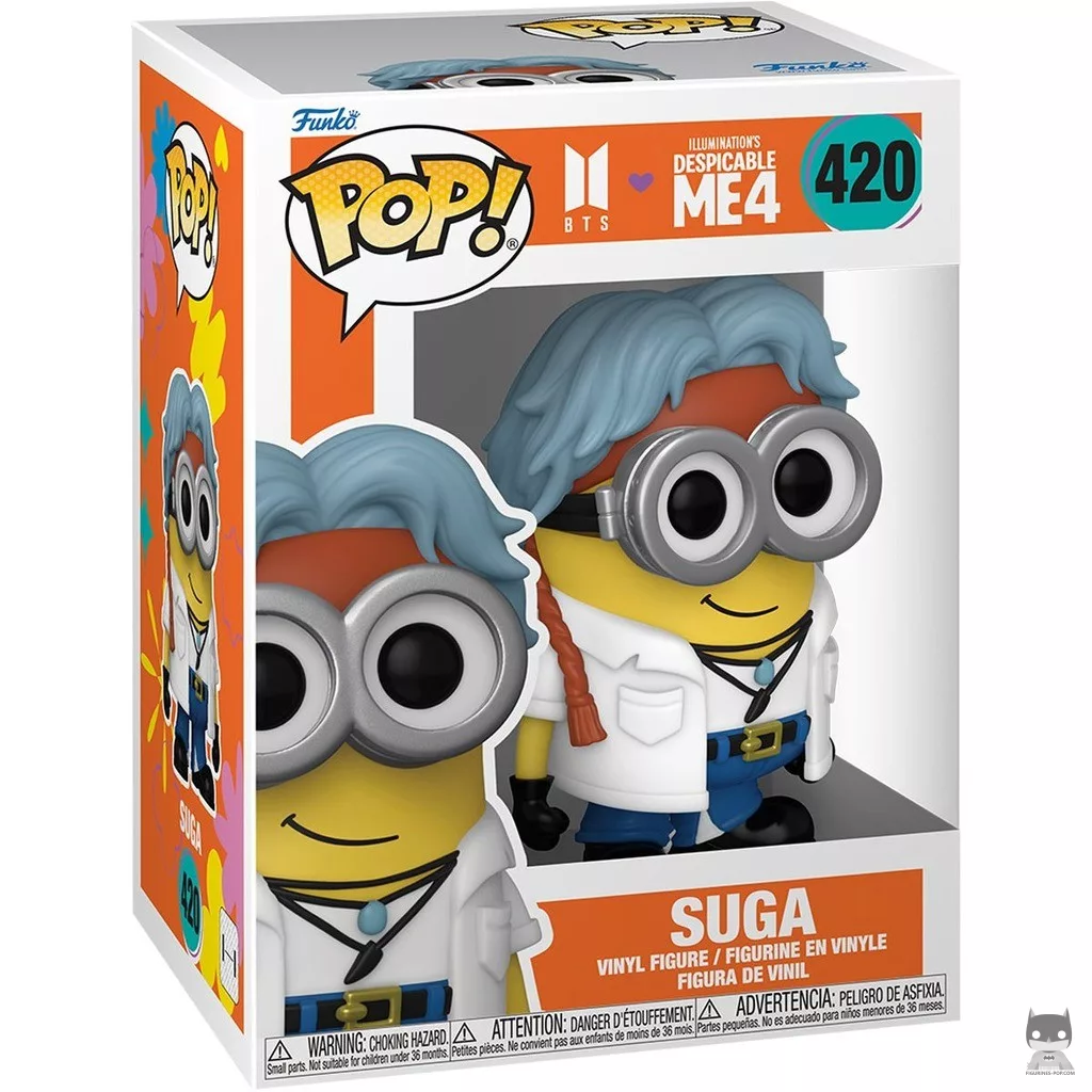 Figura Funko Pop! Suga como Minion en su caja