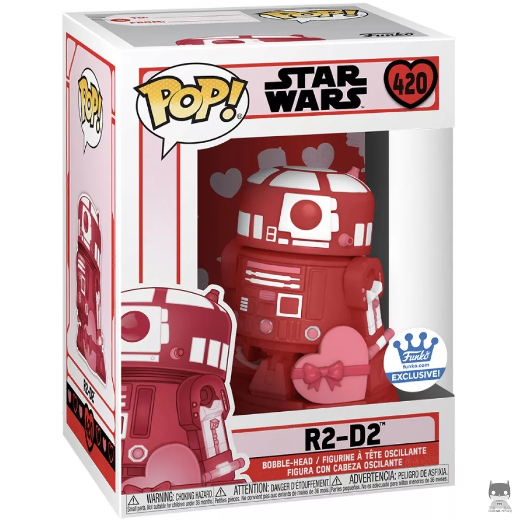 Figura Funko Pop! R2-D2 (Rosa) en su caja