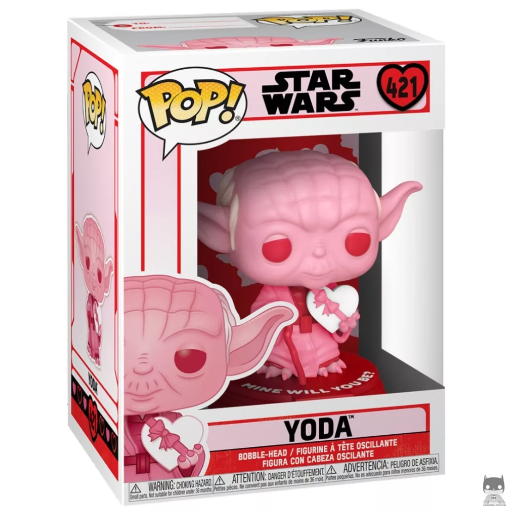 Figura Funko Pop! Yoda (Rosa) en su caja