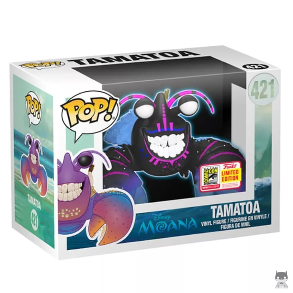 Figura Funko Pop! Tamatoa (Neón) en su caja