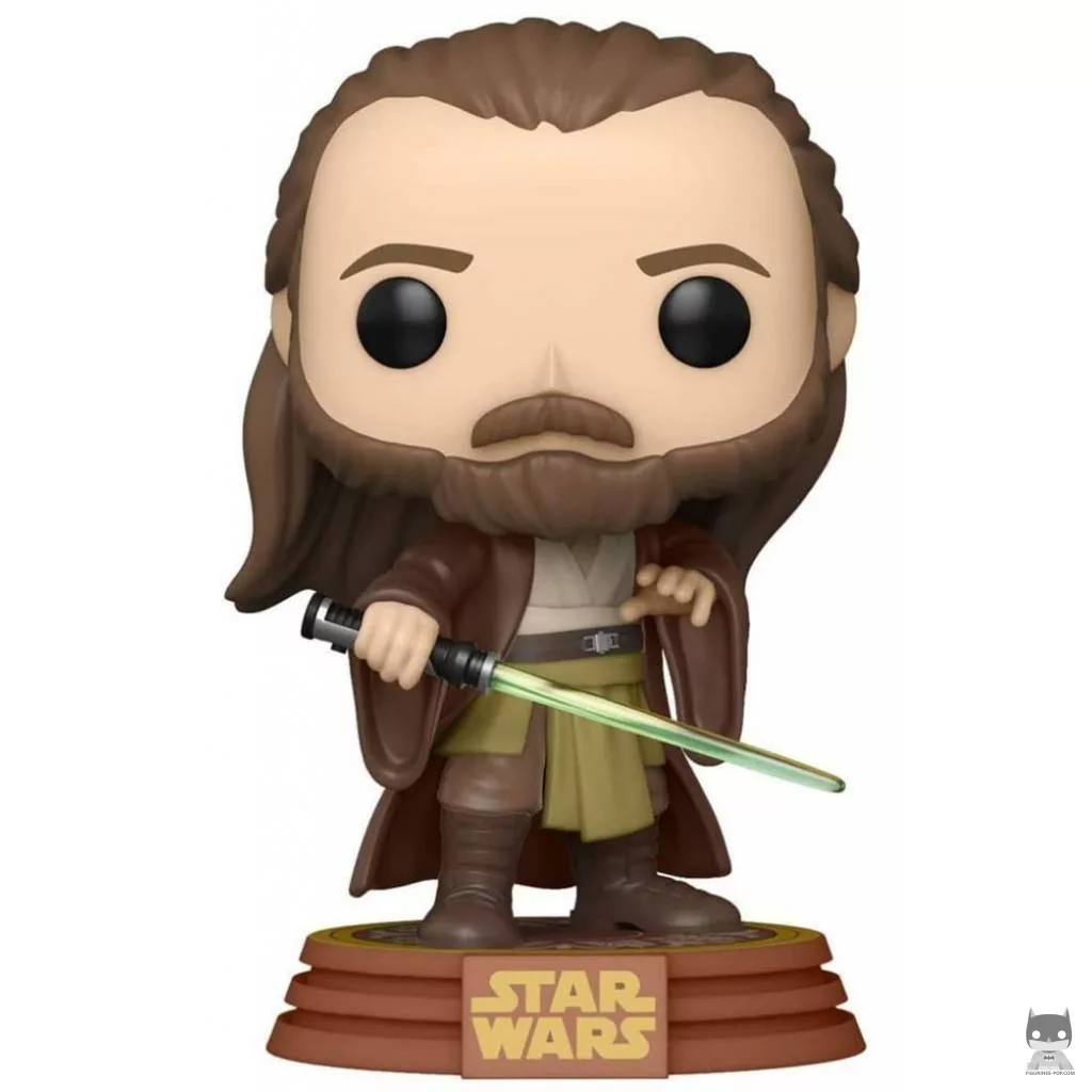 Figura Funko Pop! Qui-Gon Jinn en Tatooine (Star Wars: Episodio I, La amenaza fantasma)