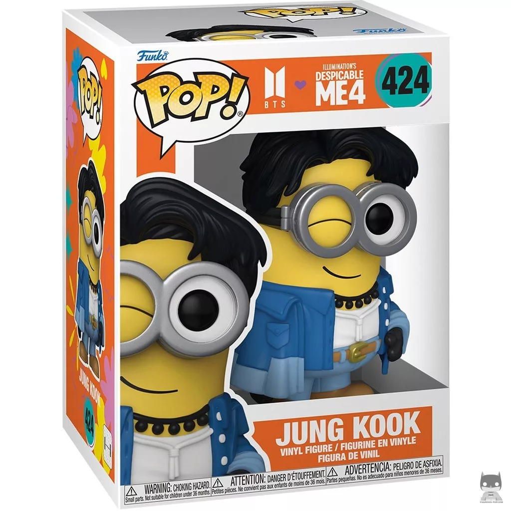 Figura Funko Pop! Jung Kook como Minion en su caja