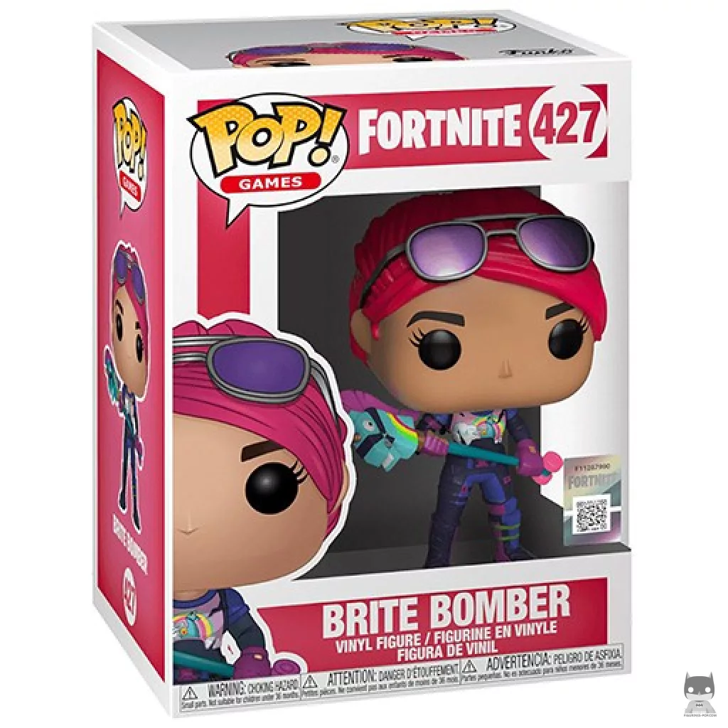 Figura Funko Pop! Brite Bomber en su caja