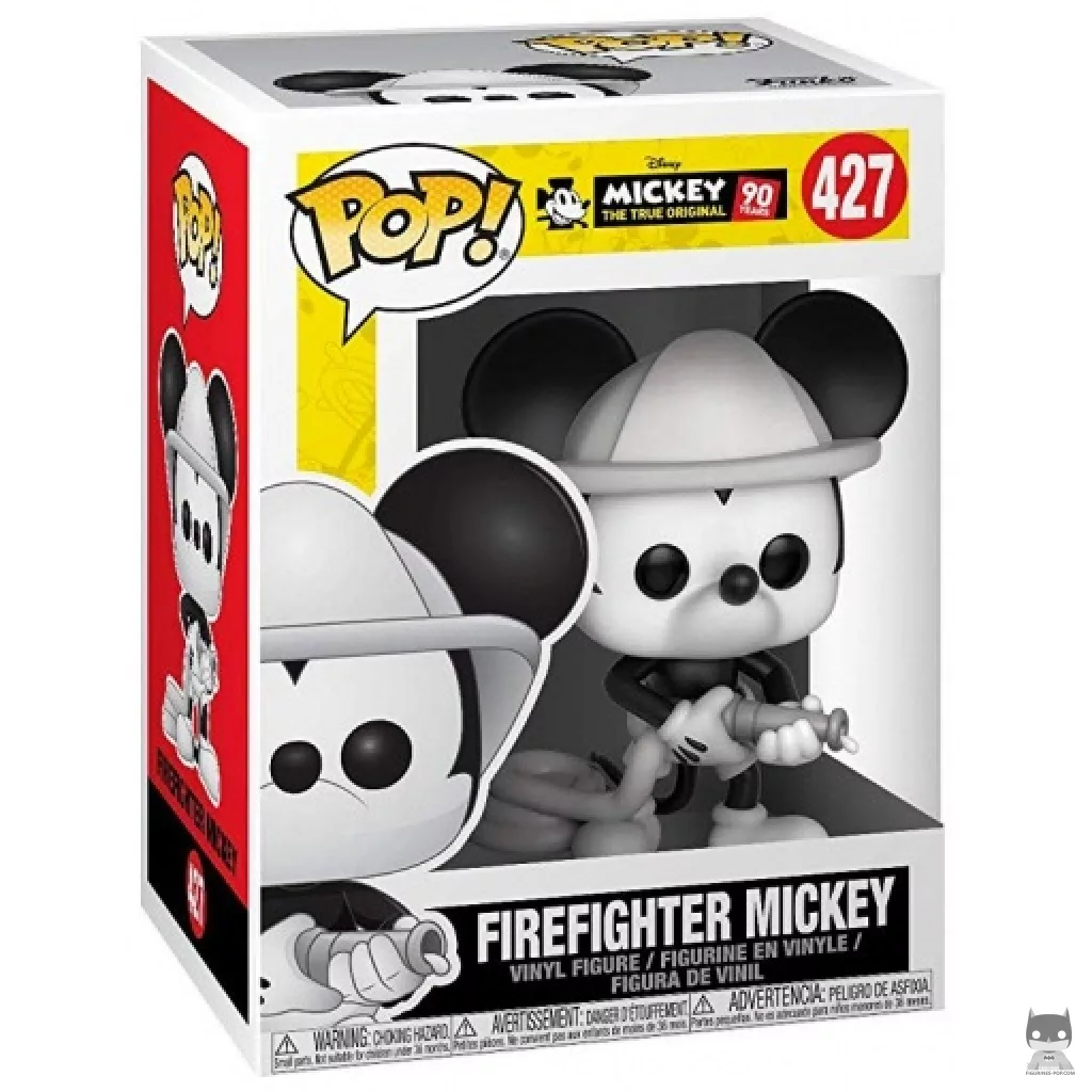 Figura Funko Pop! Mickey Mouse bombero en su caja