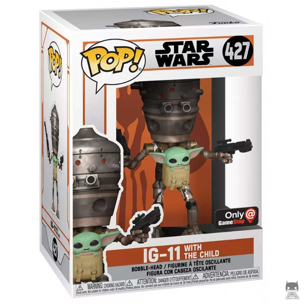 Figura Funko Pop! IG-11 con El Niño en su caja