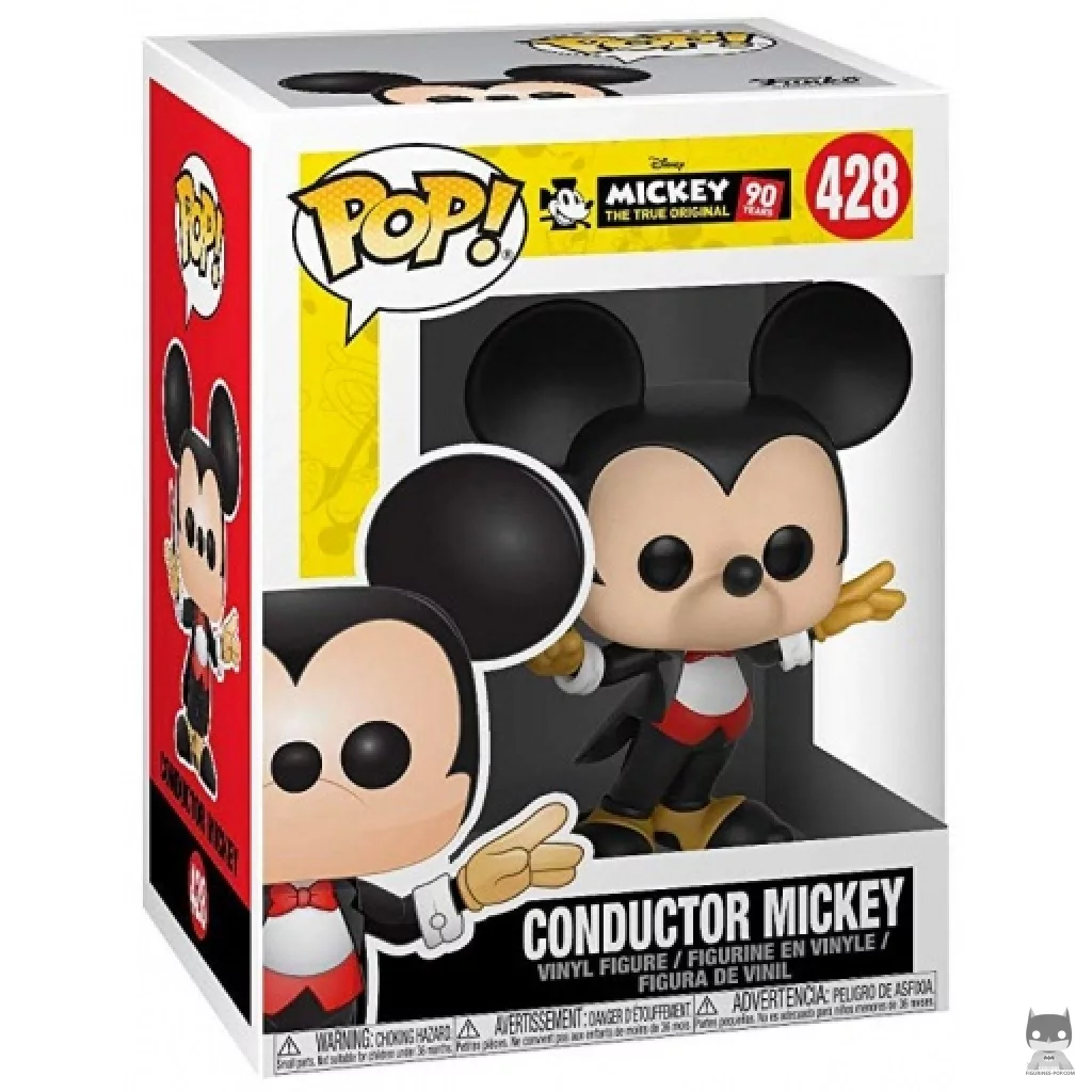 Figura Funko Pop! Mickey Mouse maquinista en su caja