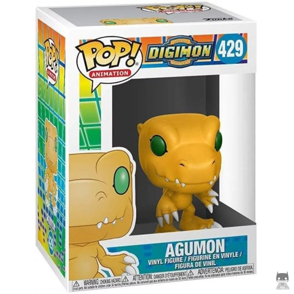 Figura Funko Pop! Agumon en su caja