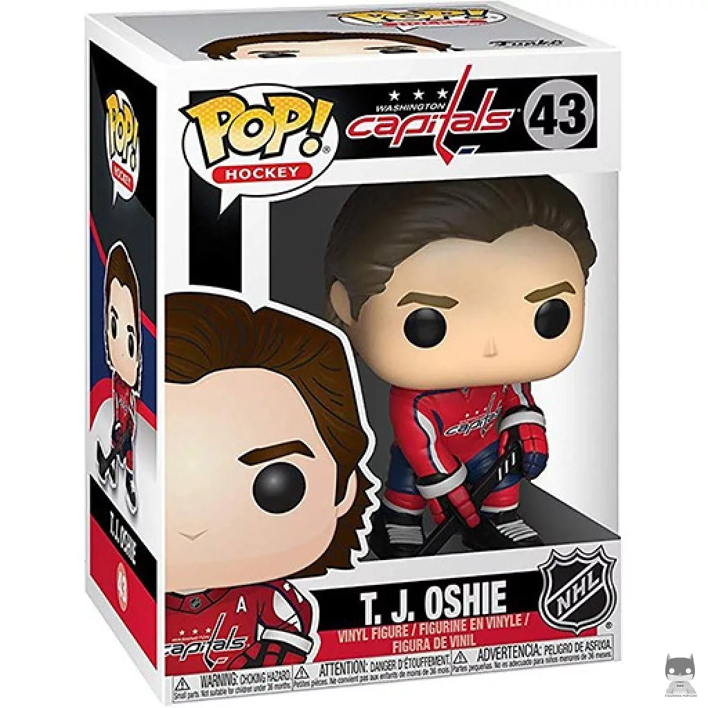Figura Funko Pop! T. J. Oshie en su caja