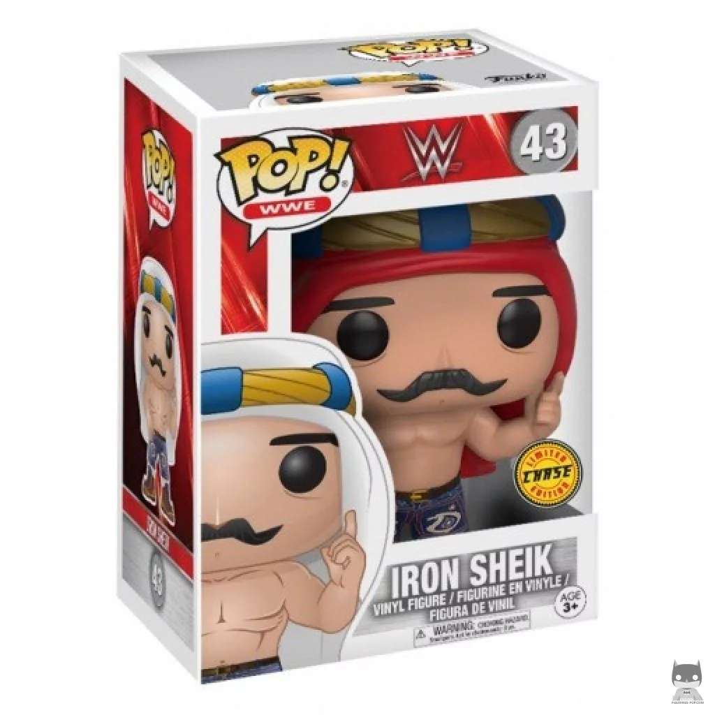 Figura Funko Pop! Iron Sheik (Chase) en su caja