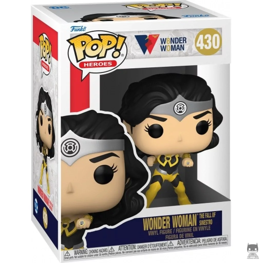 Figura Funko Pop! Wonder Woman The Fall of Sinestro en su caja