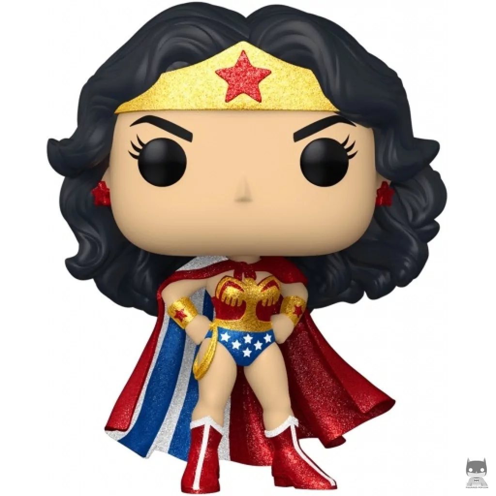 Figura Funko Pop! Wonder Woman clásica con capa (Purpurina de diamante) (80.º aniversario de Wonder Woman)
