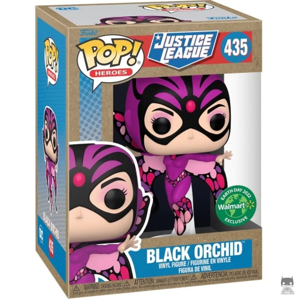 Figura Funko Pop! Black Orchid en su caja