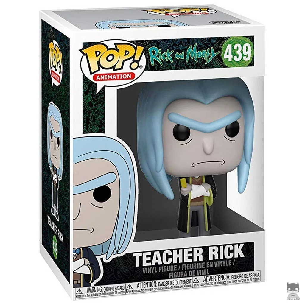 Figura Funko Pop! Rick profesor en su caja