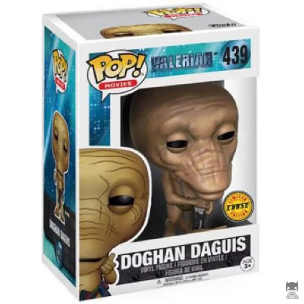 Figura Funko Pop! Doghan Daguis con estuche (Chase) en su caja