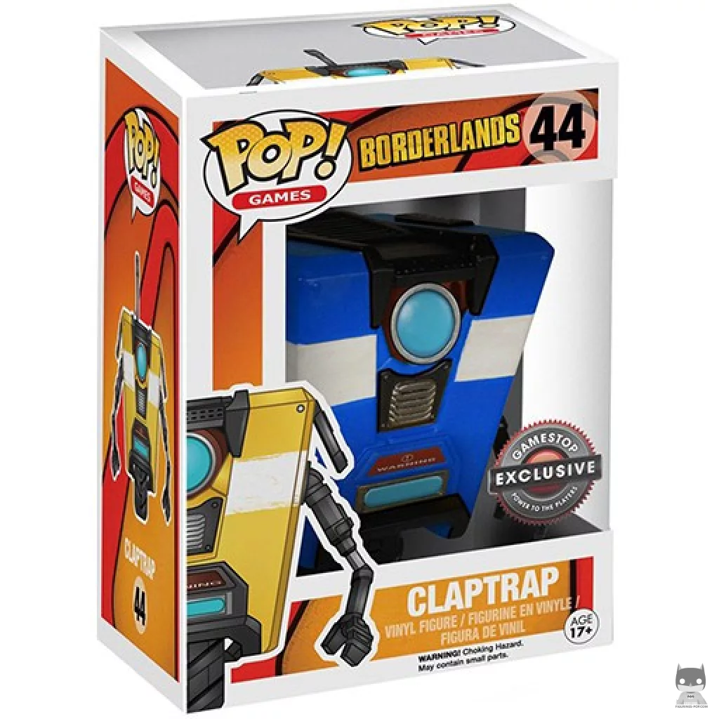 Figura Funko Pop! Claptrap (Azul) en su caja
