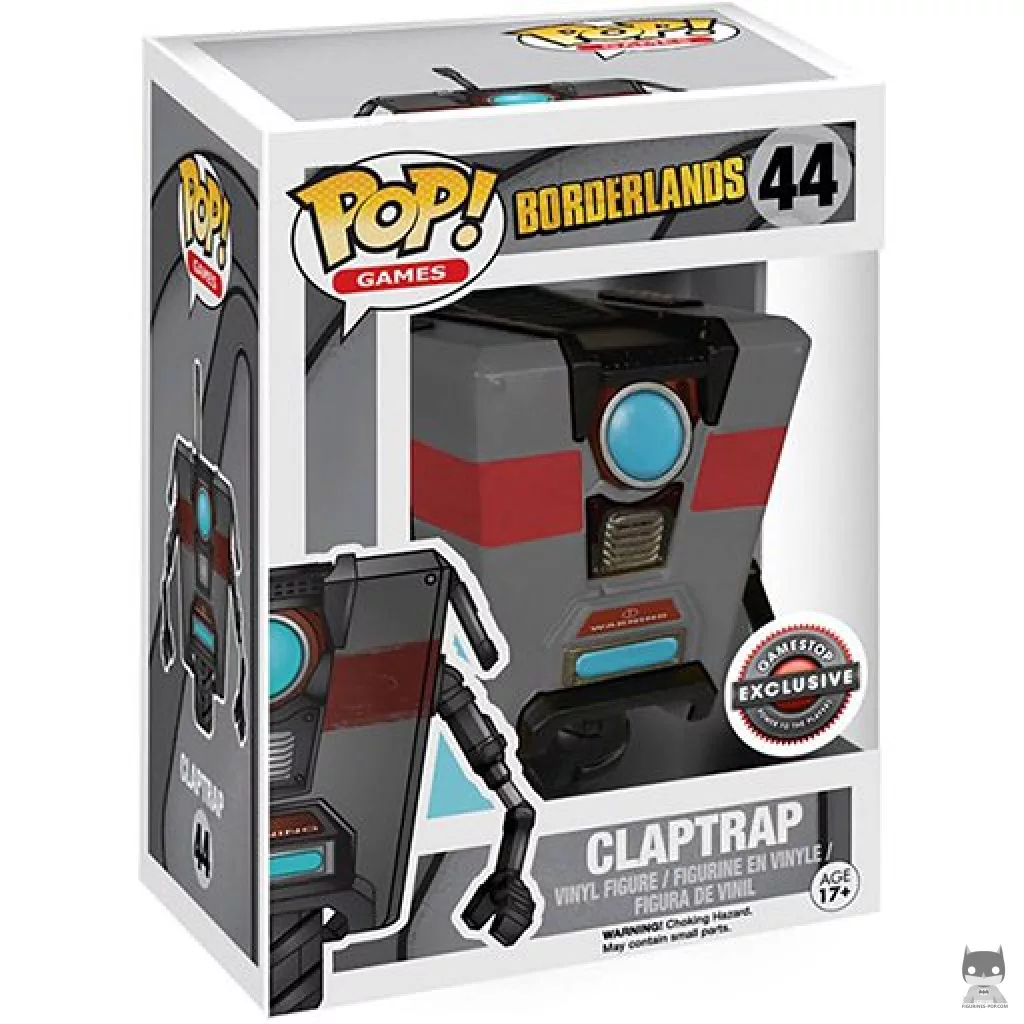 Figura Funko Pop! Claptrap (Gris) en su caja