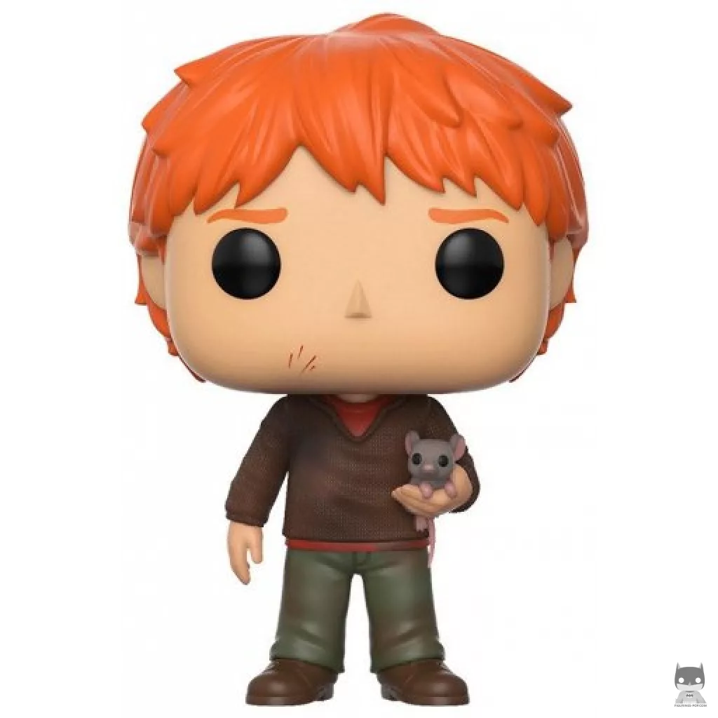 Figura Funko Pop! Ron Weasley con Scabbers (Harry Potter)